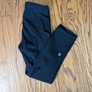 Lululemon Fast and Free Leggings, Black Size 0, Excellent Condition, 20" inseam